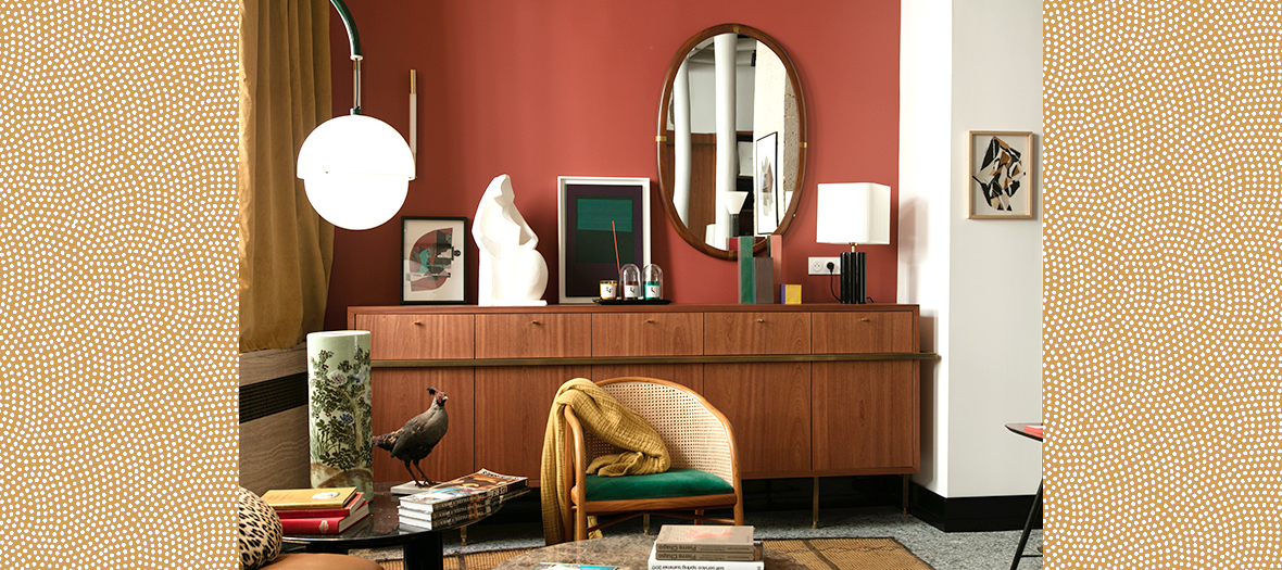 Miroir de café à fleurs, miroir, restaurant, paris, Parisien, style,  ancien, vintage, miroir déco, cabinet de curiosités