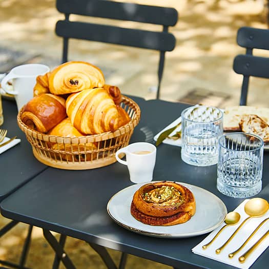 Breakfast at the Terrasse in Paris
