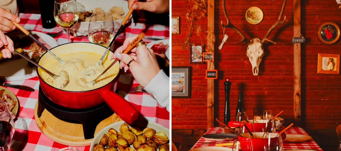 Fondue à la Station Babines, Hôtel Grand Quartier