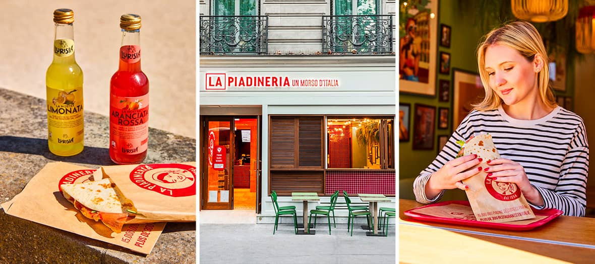 Italian street food at Piadineria in Paris