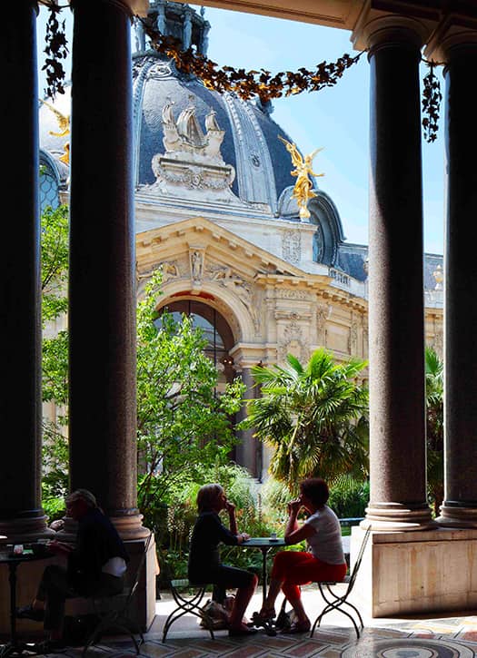 Le jardin du Petit Palais, avenue Winston Churchill, Paris 8e