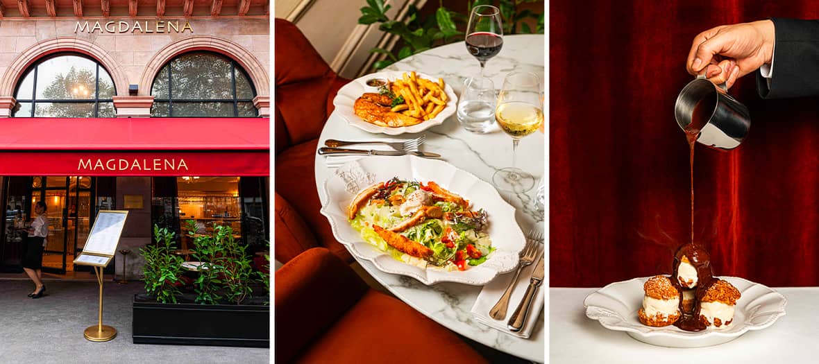 Ambiance feutrée du restaurant Magdalena à Paris, propice aux déjeuners professionnels