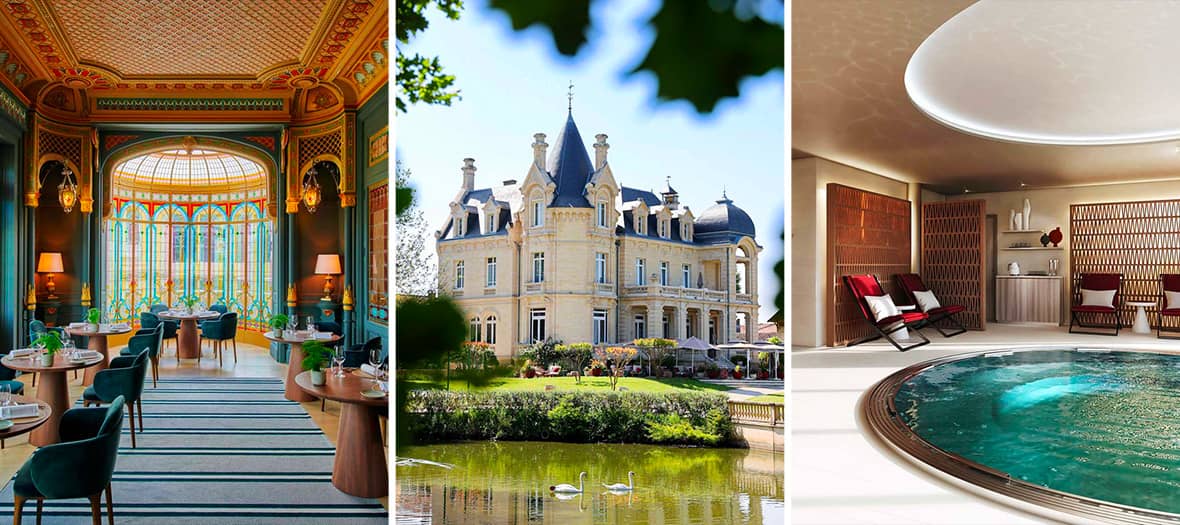 L'Hôtel Grand Barrail, un château-hôtel de luxe avec spa au cœur des vignobles de Bordeaux.