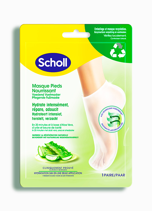 masque tissu pieds scholl