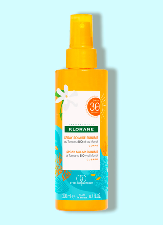 spray solaire sublime klorane spf30