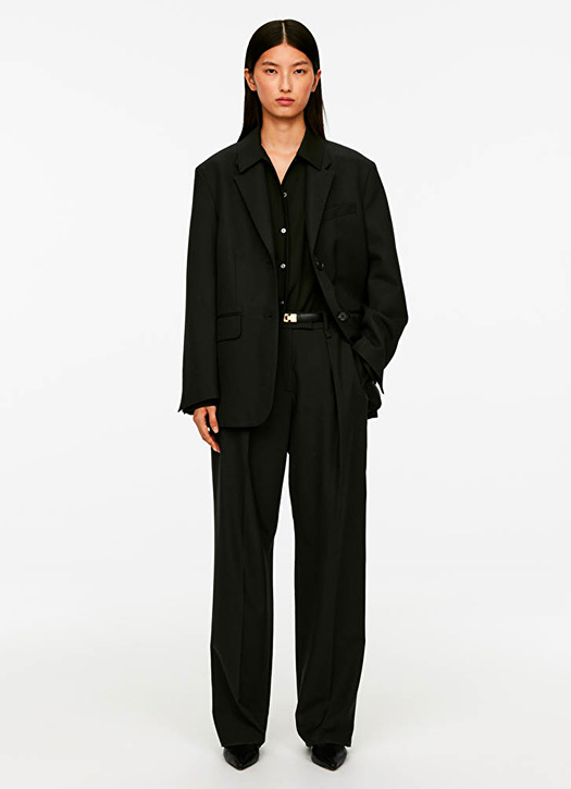 tailleur oversize noir