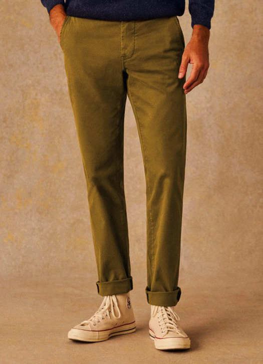 pantalon chino kaki