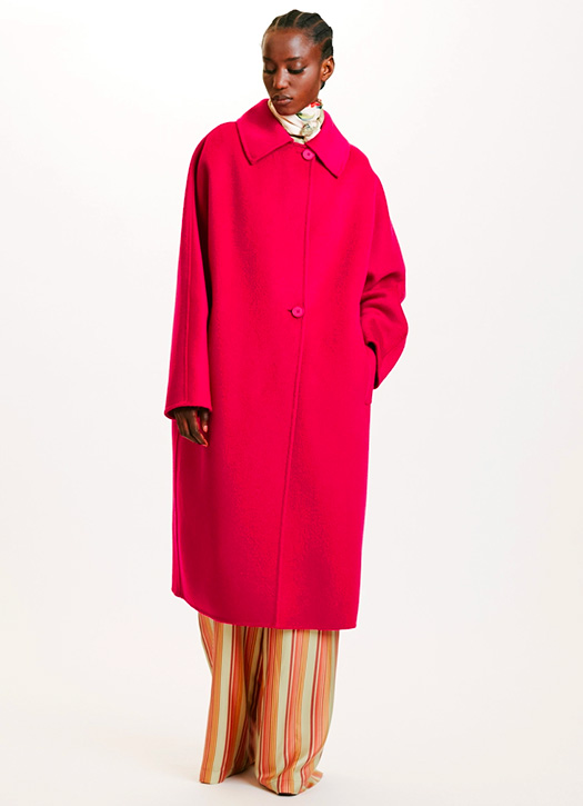 manteau fuchsia momoni 