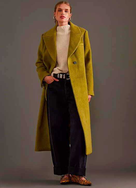 manteau vert citron