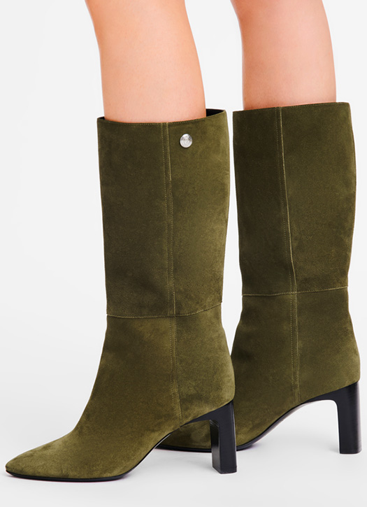 bottes suede longchamp