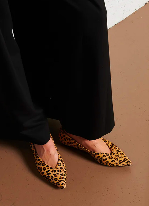 ballerines pointues leopard