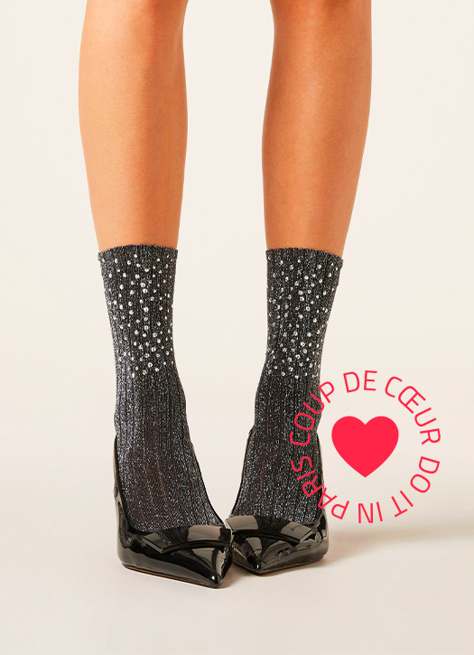 chaussettes strass calzedonia